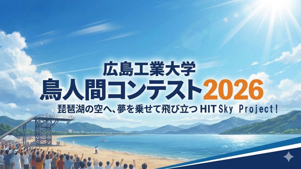 鳥人間コンテスト2026　広島工業大学「HIT Sky Project」は、8番目の滑走!