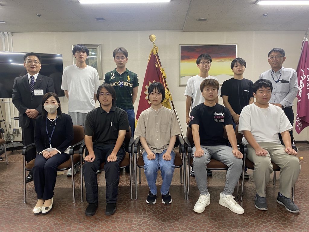 【国際交流】グローバル人材育成支援金授与式および結団式を行いました