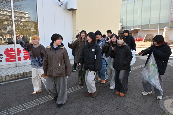 ひろしま男子駅伝前ボランティア清掃